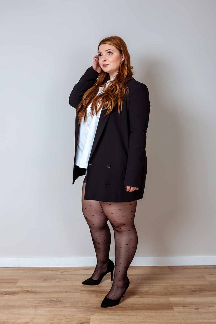 Collants de Bolinhas Plus Size