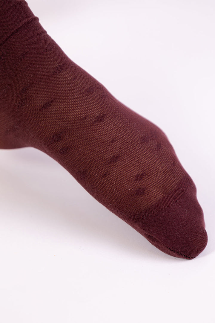 Floral Ankle Socks with Lace